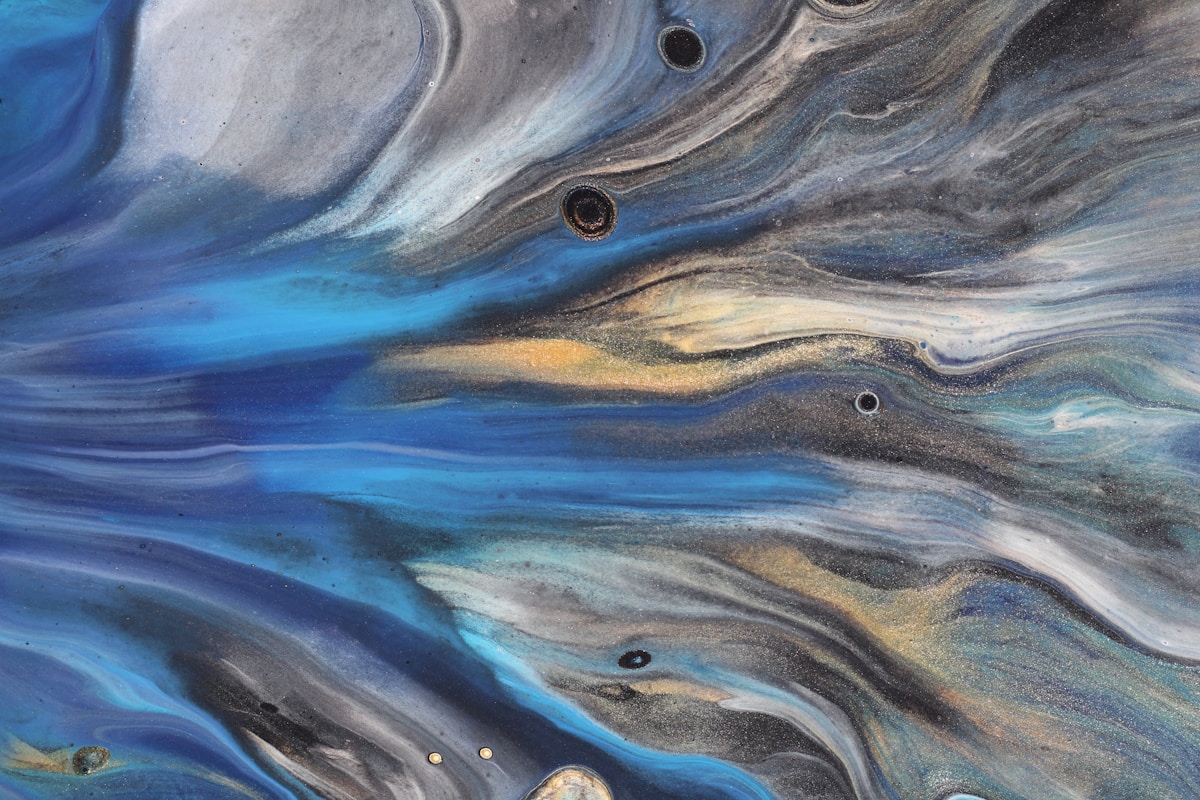Liquid Metallic Art
